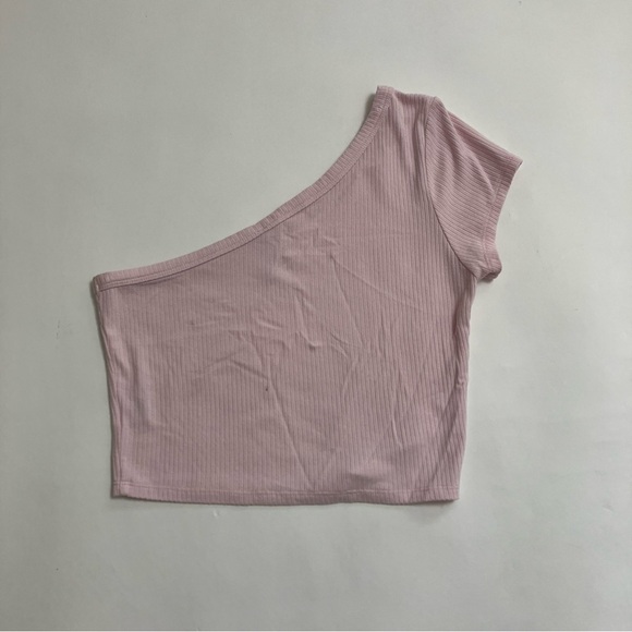 EMMA & SAM one shoulder ribbed crop top - Picture 3 of 4